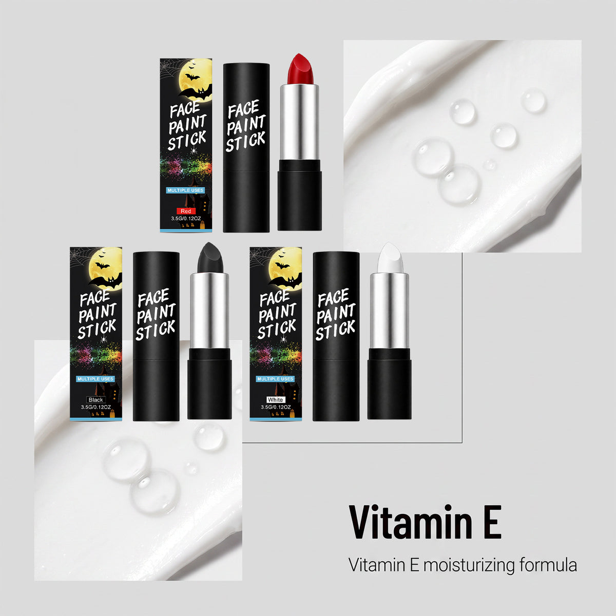 Face Paint Stick - Portable Facial Color Painting Crayon for Body Art