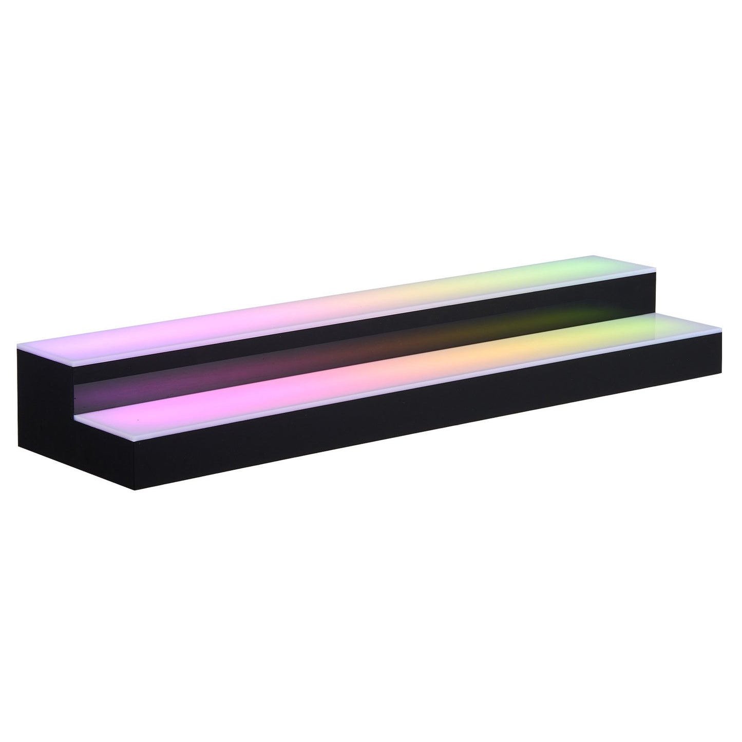 LED Liquor Bottle Display with 2 Tiers, Remote & App Control - Home Bar Decor