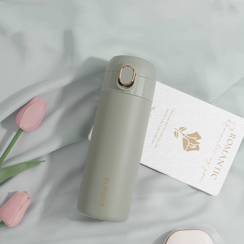 Stainless Steel Vacuum Cup with Straw - Insulated Travel Mug 320ML/380ML
