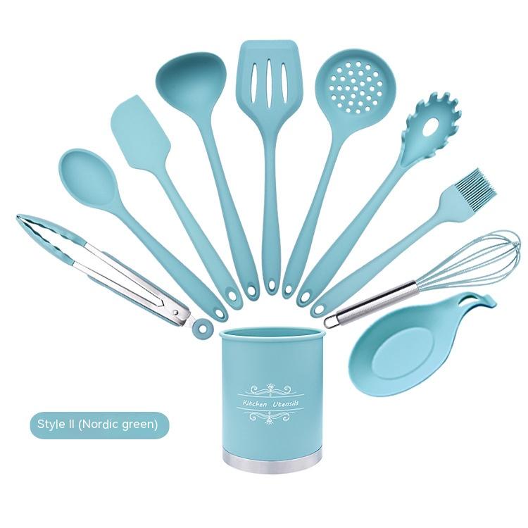 Non-Stick Silicone Cooking Utensil Set - Kitchen Tools & Utensils