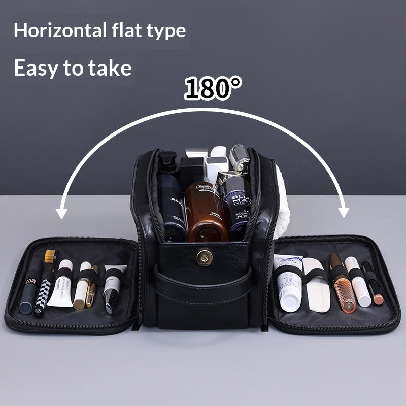 Three-Compartment Multifunctional Waterproof Men’s Toiletry Bag