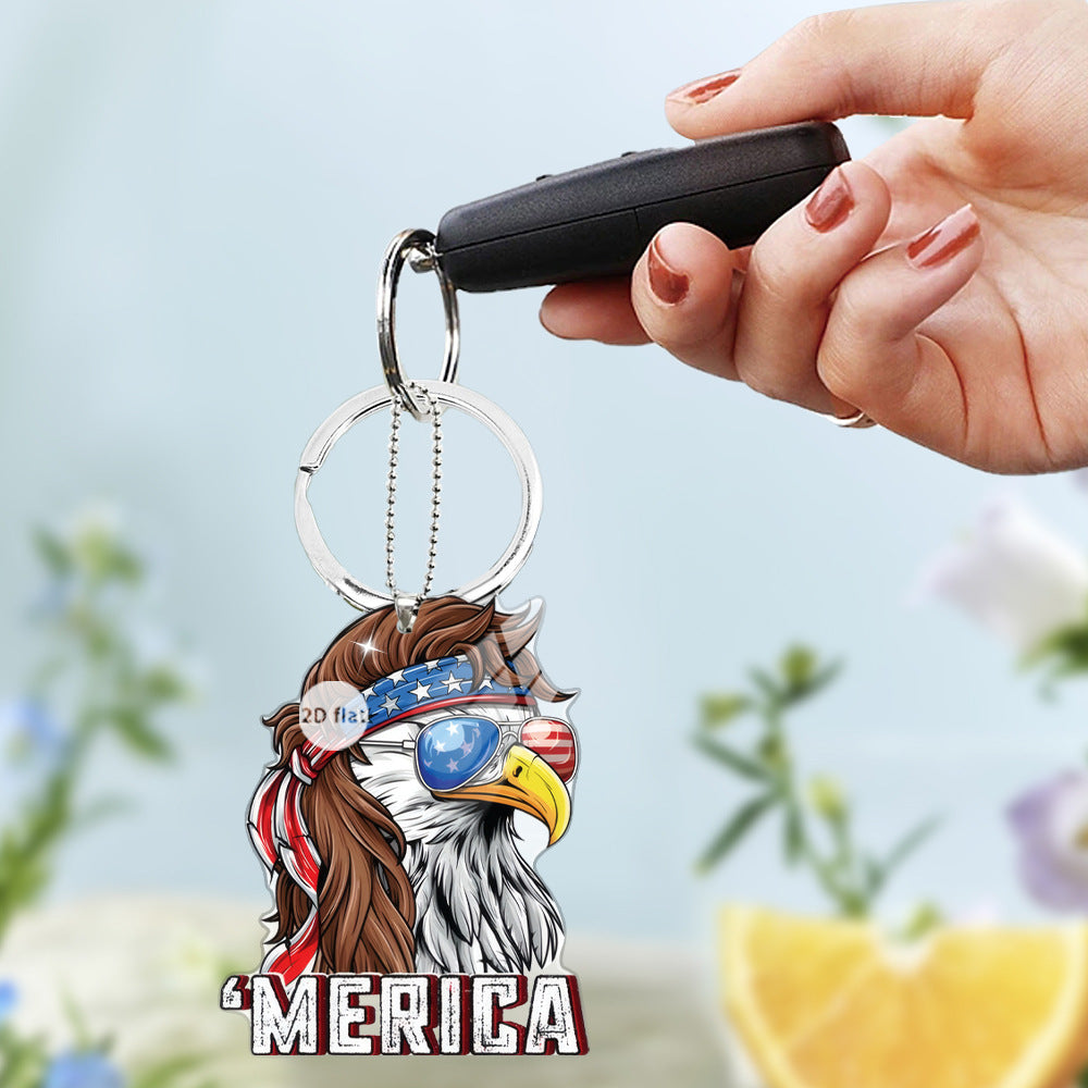 American Eagle Flag Acrylic Car Pendant - Creative Home & Party Decor