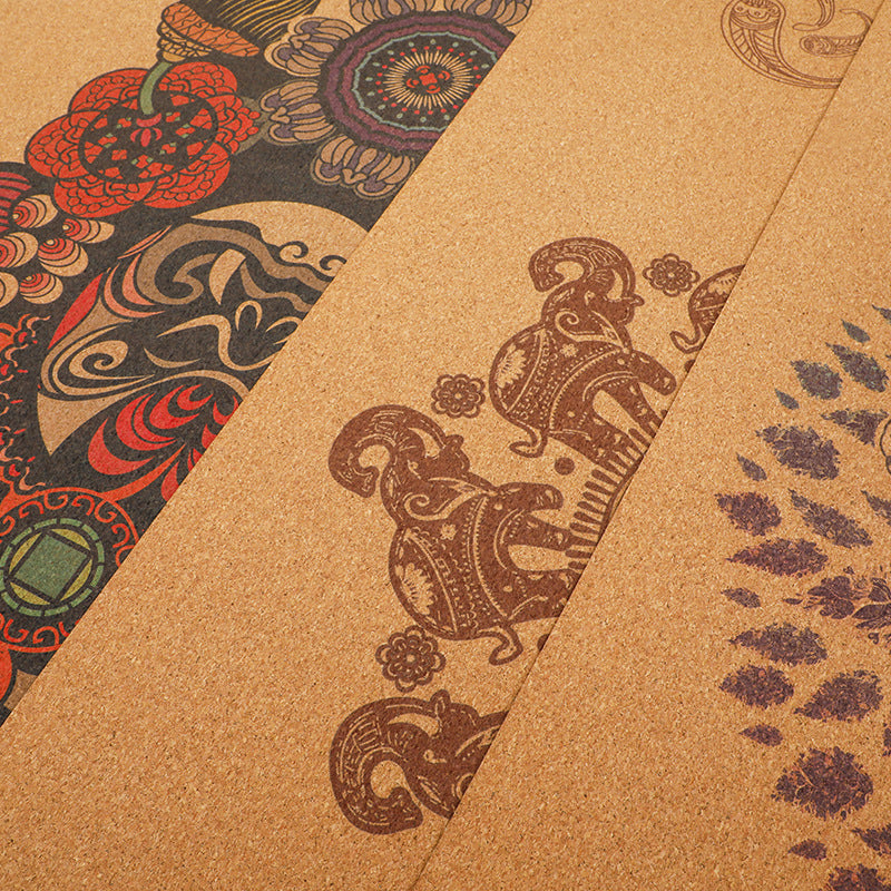 Non-Slip Rubber Yoga Mat Sweat-Absorbent Exercise Mat 183x66cm