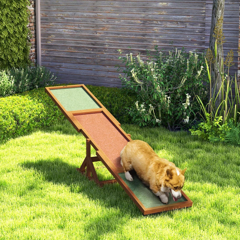 Dog Agility Seesaw - Weather Resistant Fir Wood Pet Training Equipment