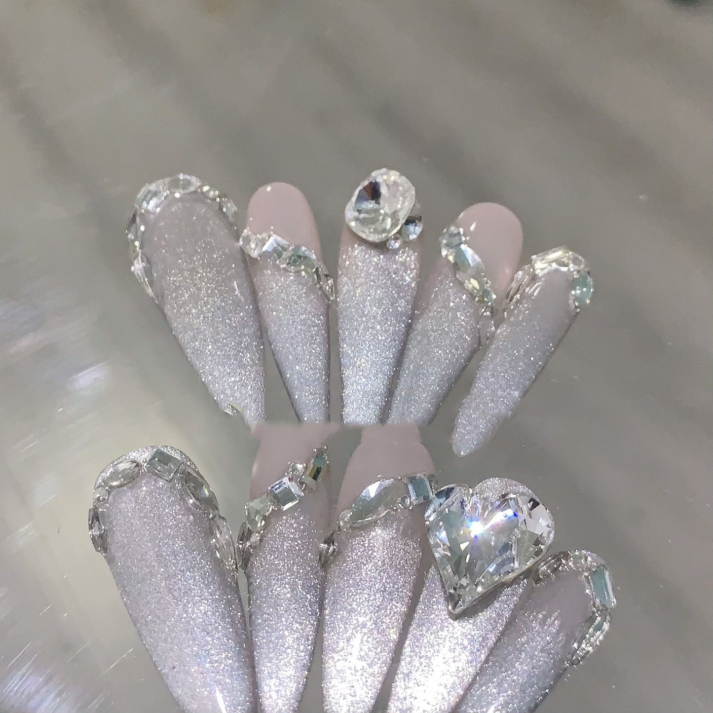 High-End Handmade Nail Art Stickers & Decals - Water Drop Design, Multiple Sizes