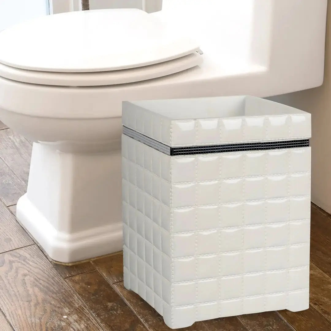 Resin Wastebasket 7QT White