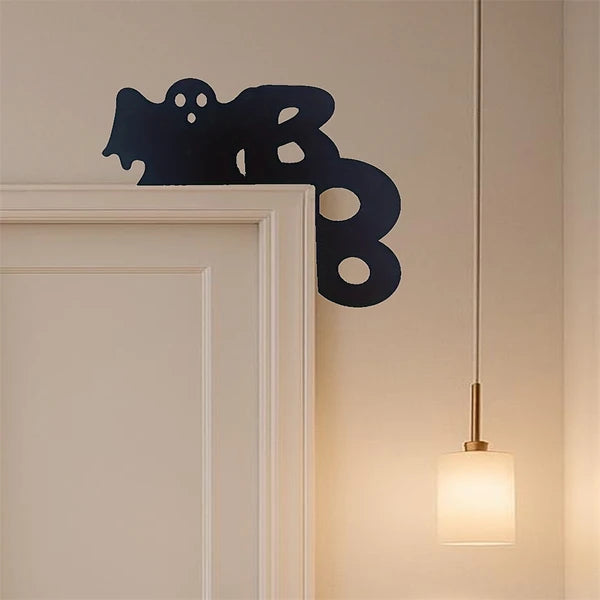 Spooky Ghost Door Hanger - Halloween Wall Decor for Home