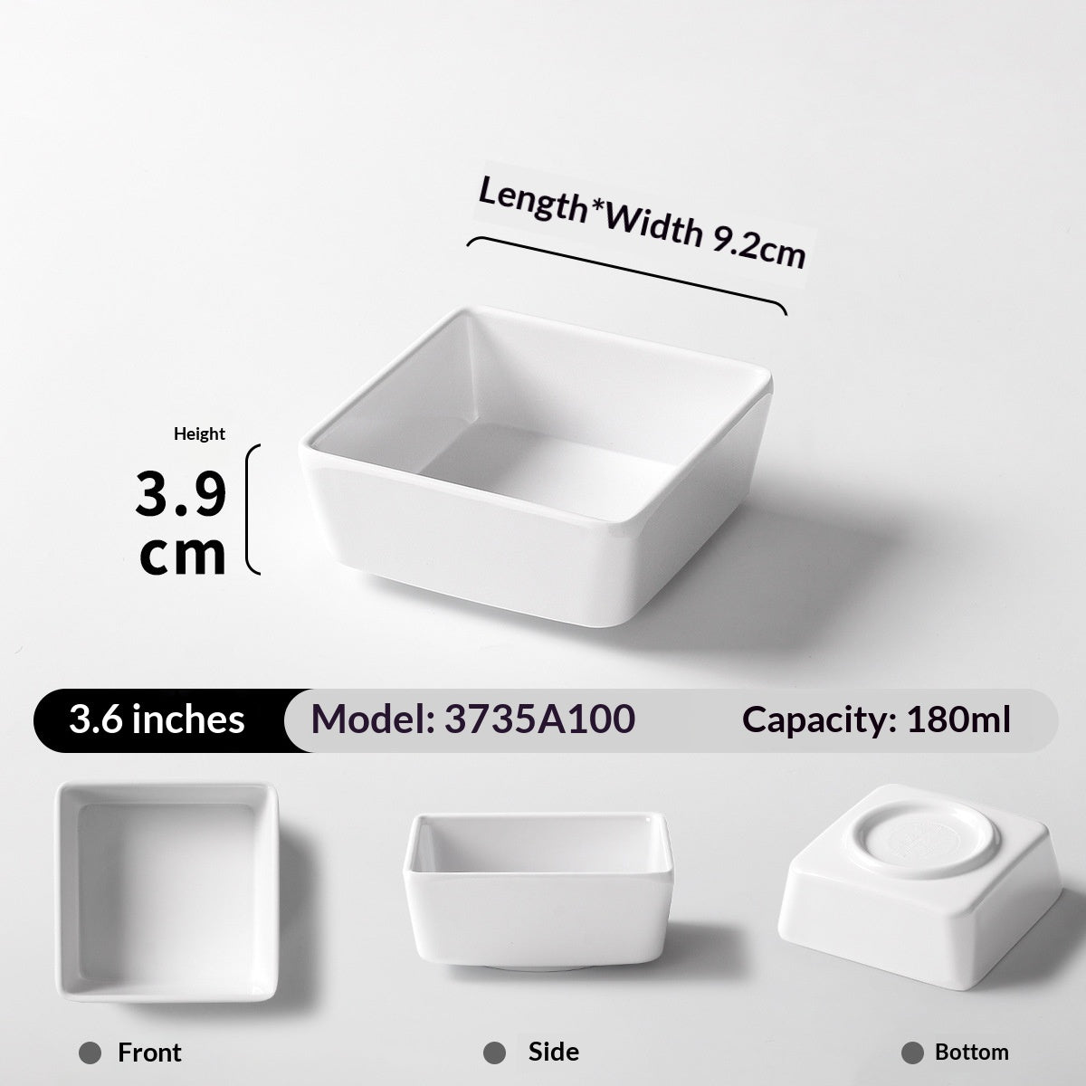 Melamine Fruit Platter and Snack Tray - Minimalist White Dinnerware