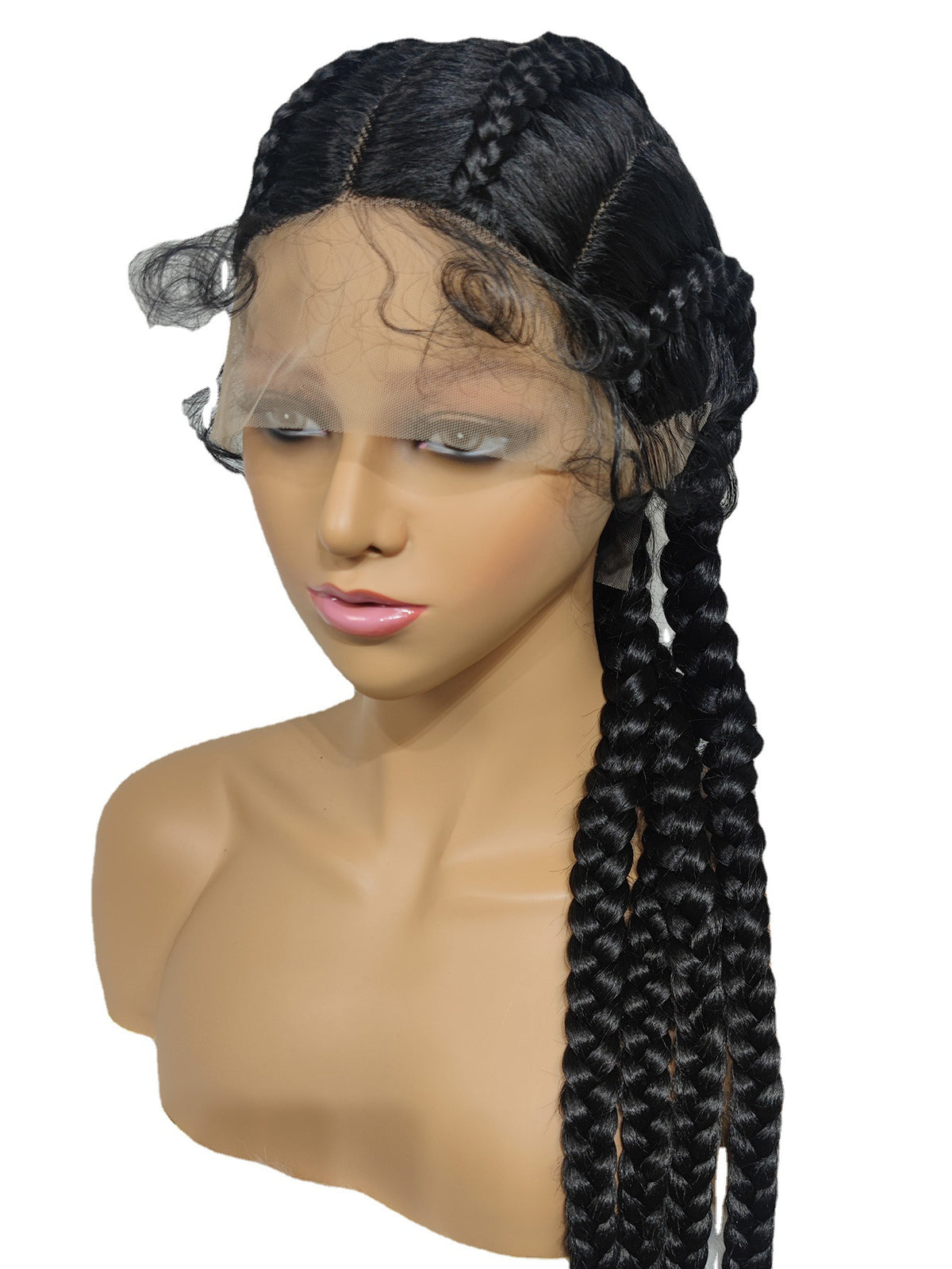 4 Strand Lace Braids Wig for All Hair Colors - Hand-Woven Hair Extension