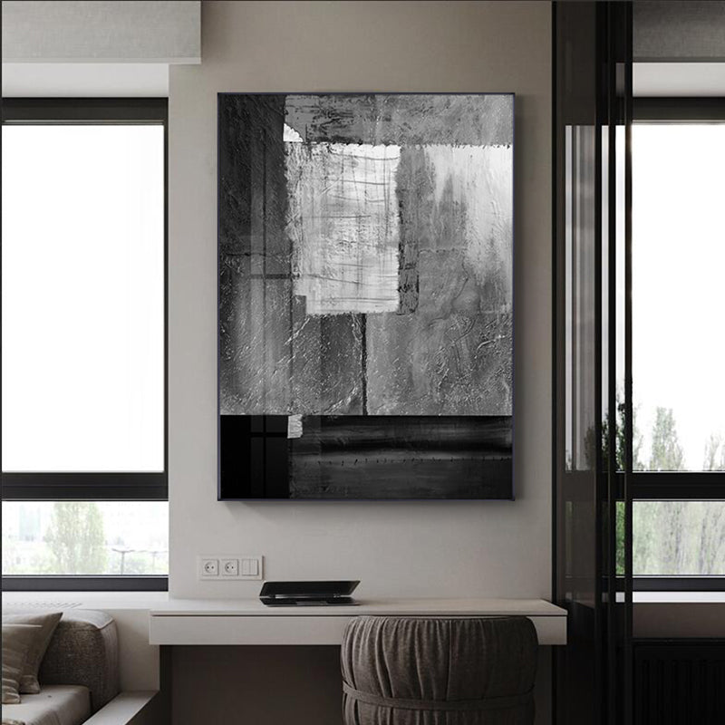 Scandinavian Abstract Gray Wall Art Canvas Poster Modern Home Decor