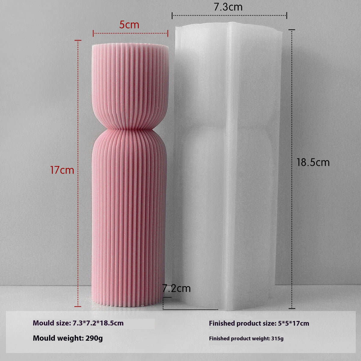 Silicone Mold for Aromatherapy Candles & Crafting - Multiple Shapes & Sizes