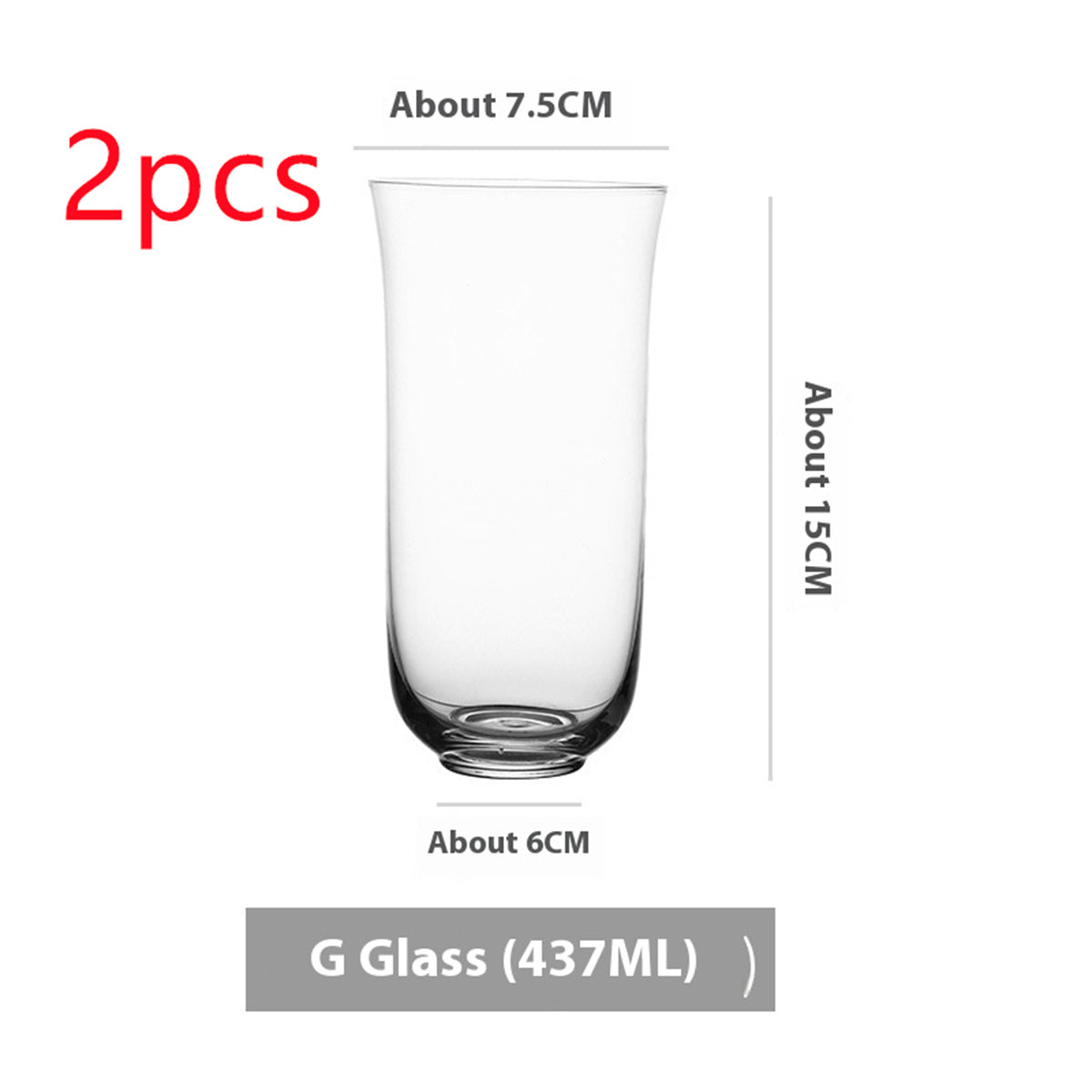 Simple Ins Style Handmade Crystal Glass Goblet - Multiple Variants