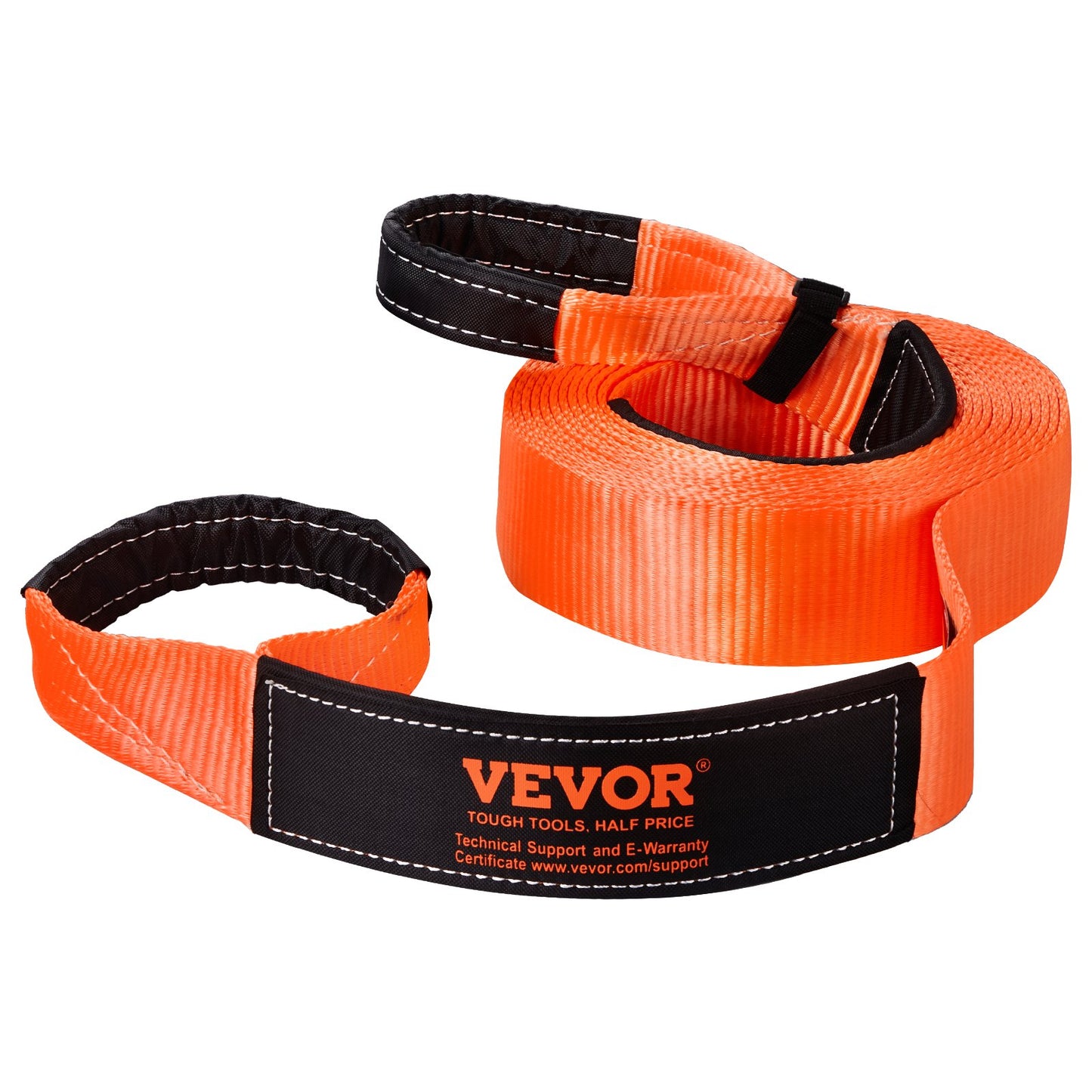 Heavy Duty Tow Rope 36,000 lbs Capacity 30ft Emergency Towing Strap - Orange
