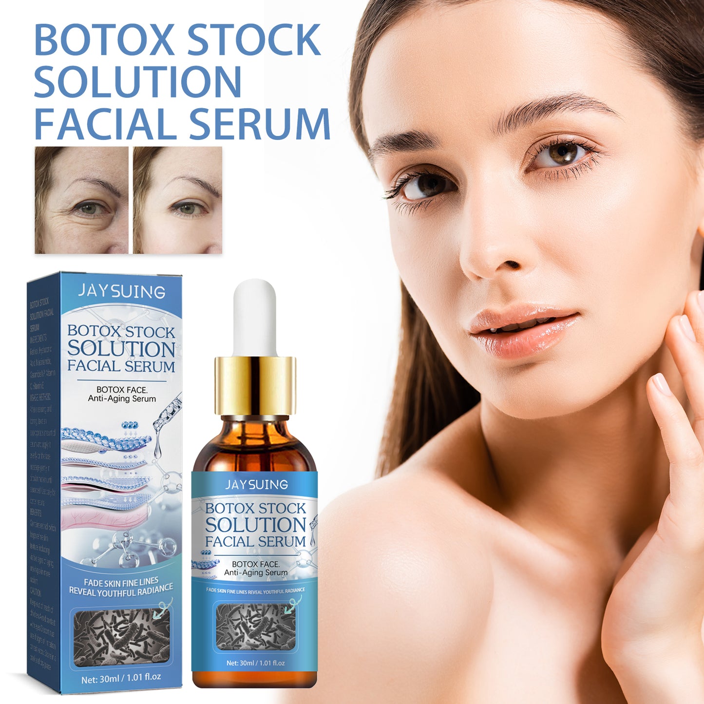 Anti-Aging Facial Serum with Retinol, Hyaluronic Acid & Niacinamide