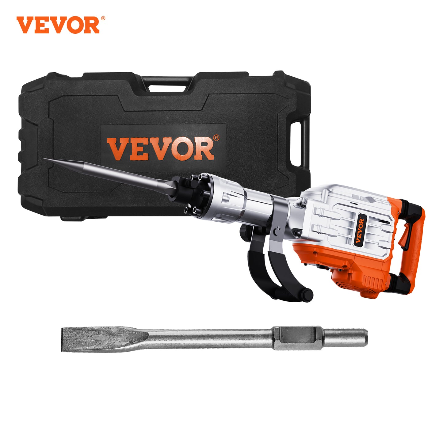 Electric Demolition Jack Hammer 3500W with 2 Chisels Concrete Breaker