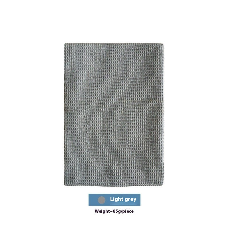 Cotton Rectangular Waffle Tea Towel - Nordic Style Kitchen Linen