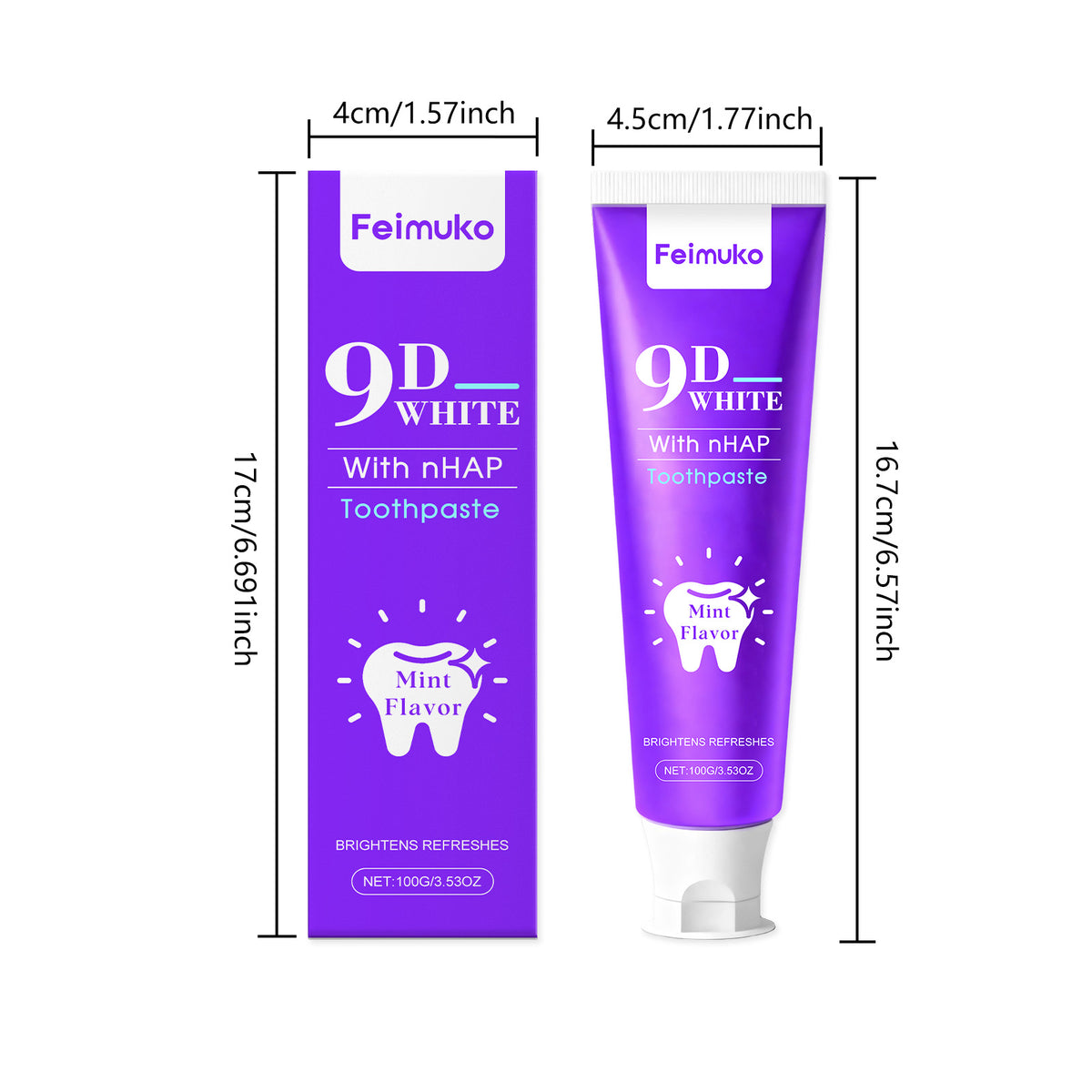 Purple Stain Removal & Whitening Toothpaste 100g