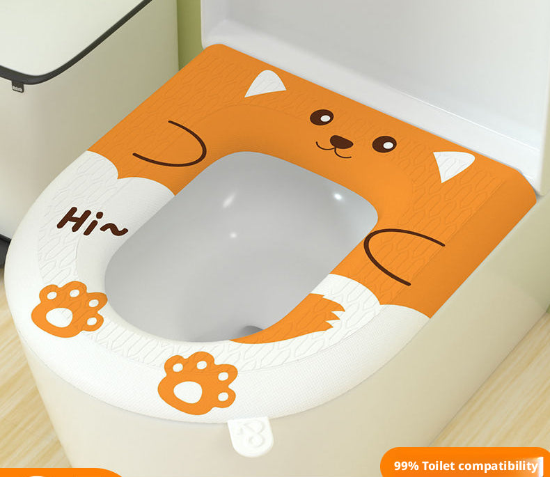 Small Animal Toilet Seat - Raccoon Gray EVA Pet Potty Cover