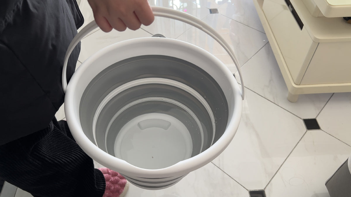 10L Plastic Folding Bucket for Household, Garden & Fishing Use