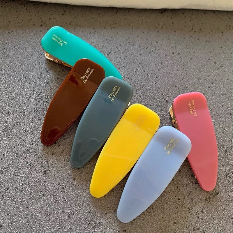 Women's Triangle Hair Clip with French Bang