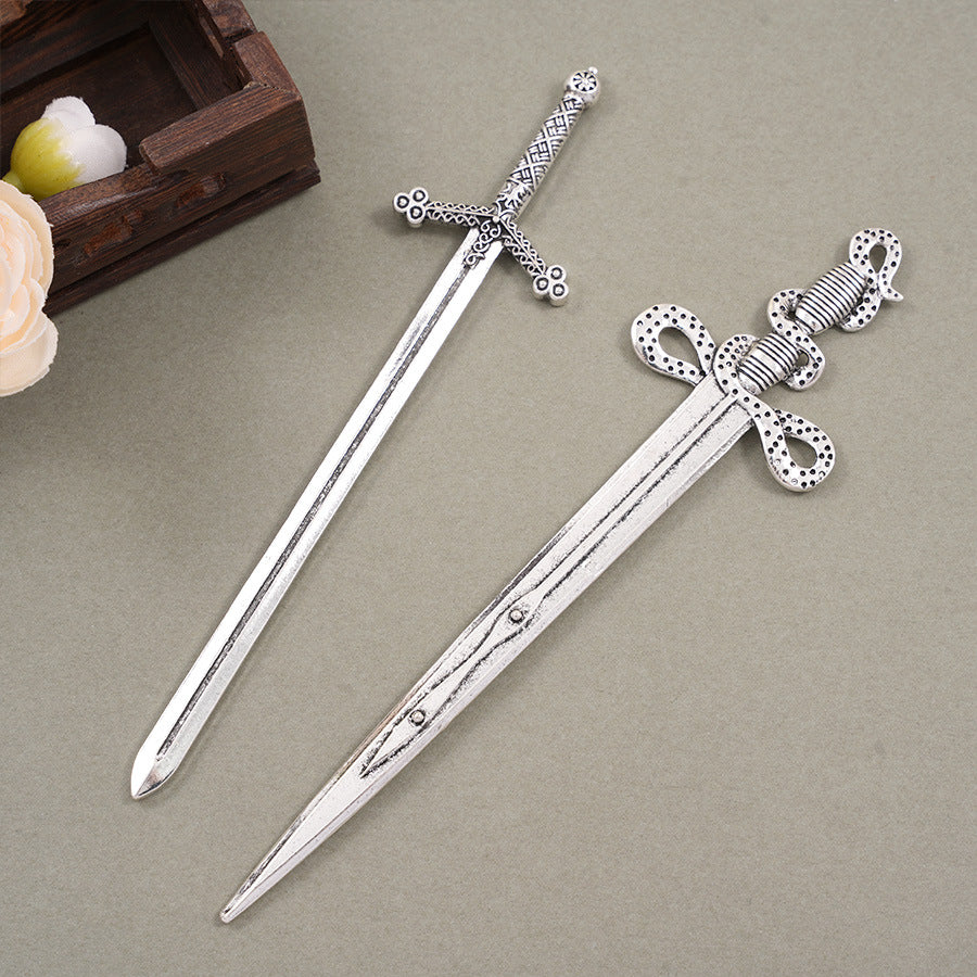 Retro European & American Style Hairpin - Omahawk, Sickle, Sword, Flying Dragon