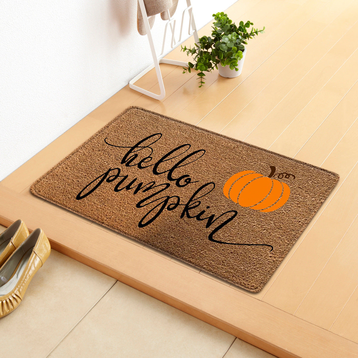 Halloween Letter Door Mat - Modern Rectangular Floor Carpet for Home & Garden