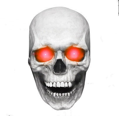Halloween Skull Mask with Movable Mouth and Glow - Gothic Costume Accessory