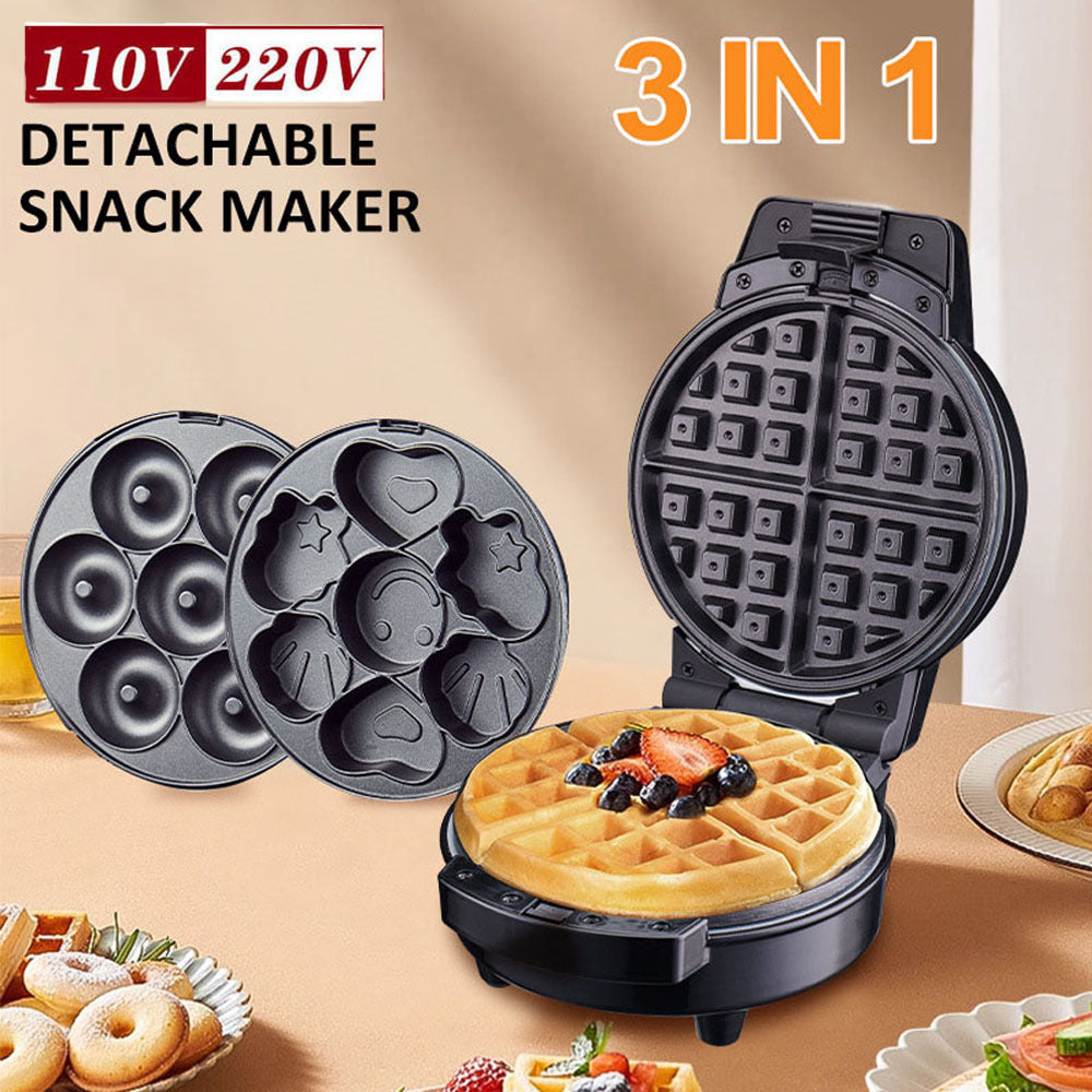 Cake Maker Sandwich Donut Cookie Baking Machine - Stainless Steel, Multi-Color