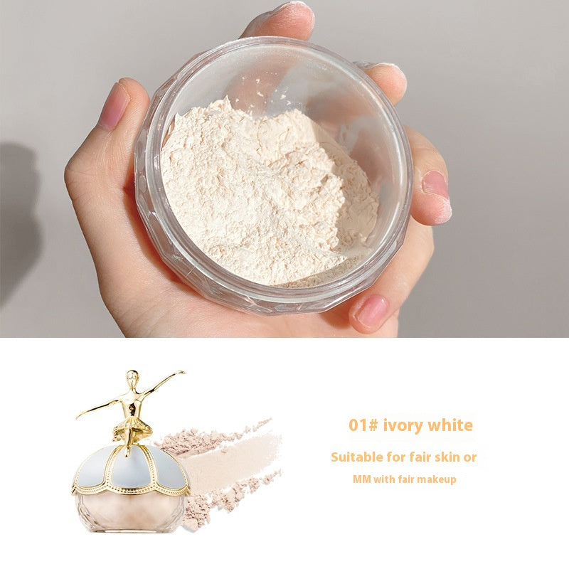 Oil Control Invisible Face Powder Waterproof Makeup Fixer Natural & Cherry Blossom