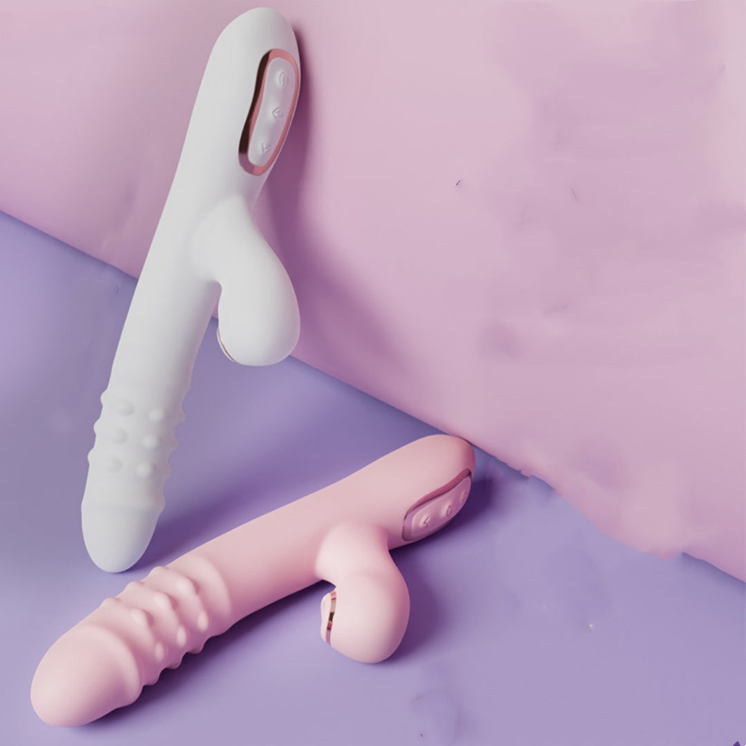 Automatic Frequency Conversion Telescopic Massage Device - Waterproof Silicone with USB Charging
