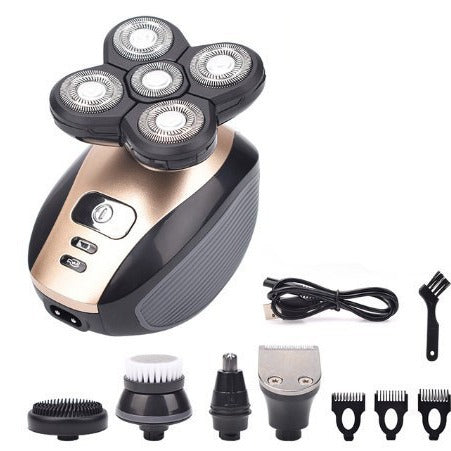 5-in-1 Electric Shaver for Men, 4D Floating Head, Rechargeable