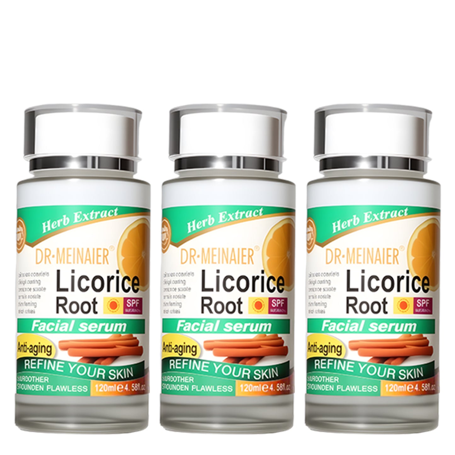Licorice Root Facial Serum with SPF 50 - Anti-Aging & Brightening - 120ml