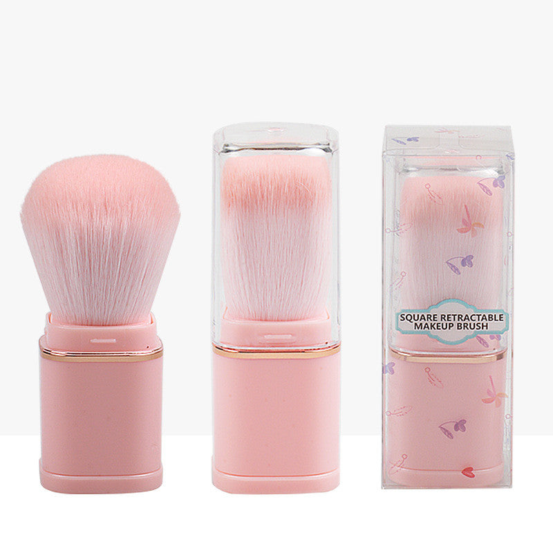 Portable Retractable Makeup Brush - Single Head Powder Blusher Brush