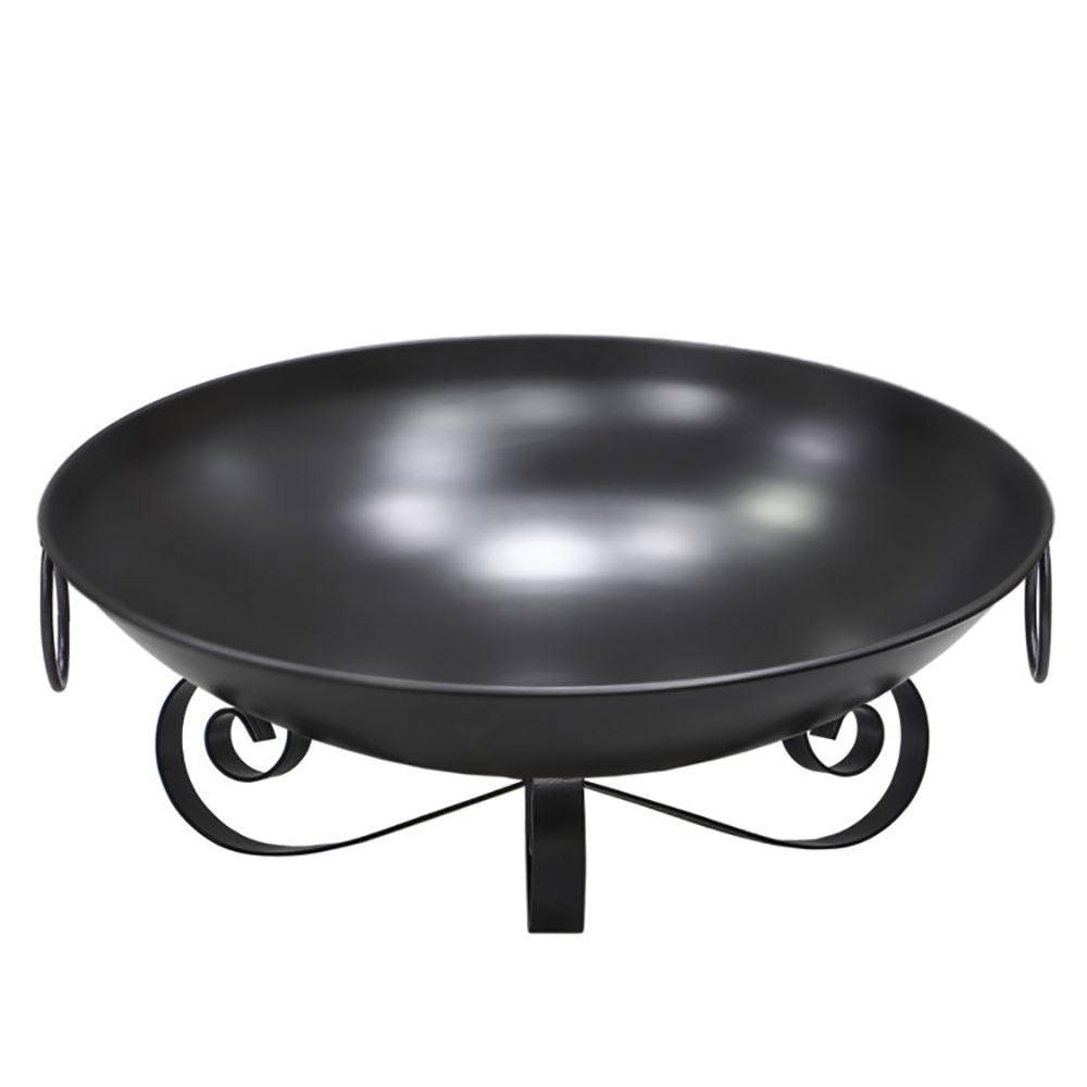 24 Inch Heavy-Duty Metal Fire Pit Bowl - Portable Outdoor Firepit
