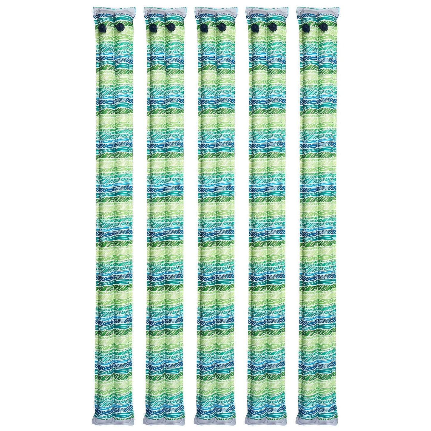 Reflective Double Chamber Water Bags for Pool Cover - 8ft, 5 Pack