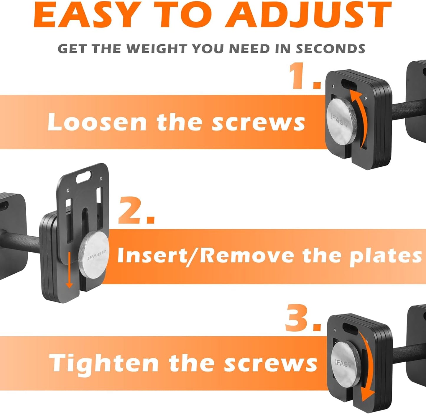 9-in-1 Adjustable Dumbbell Set with Quick-Lock and Anti-Slip Design