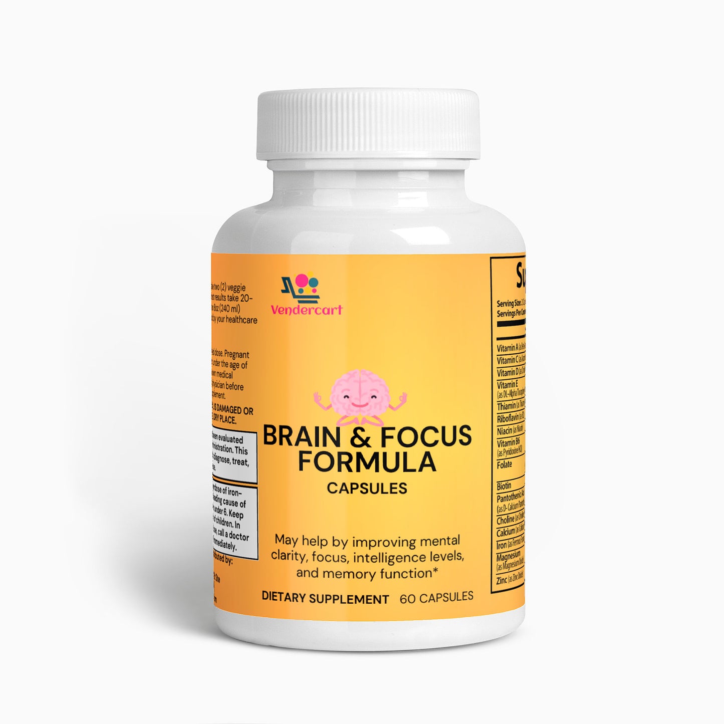 Nootropic Brain & Focus Supplement - Cognitive Support Formula