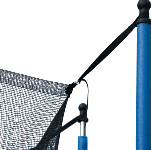 14FT Trampoline for Kids & Adults with Basketball Hoop and Safety Net