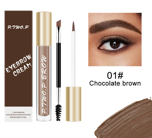 Waterproof Eyebrow Pencil & Cream Set - Smudge-Resistant Brow Makeup