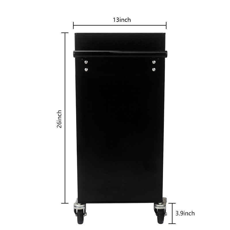 Multifunctional Tool Cart with 4 Drawers and Wheels - Steel Garage Storage