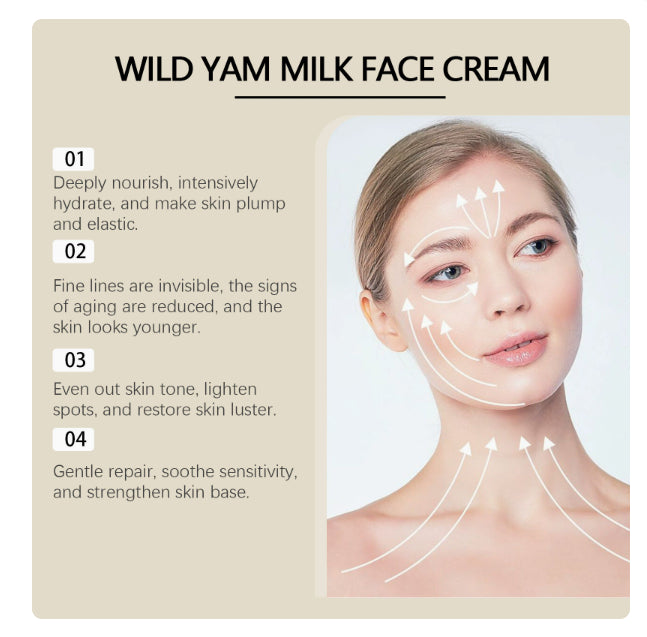 Wild Yam Moisturizer Hydrating Facial Cream for Skin Care