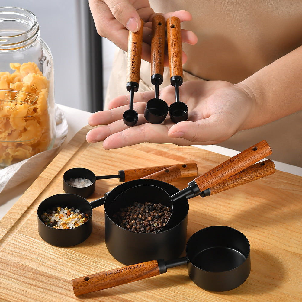 Stainless Steel Measuring Cups & Spoons Set - Kitchen Baking Tools