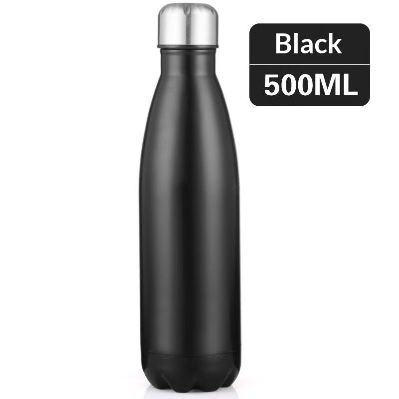 17oz Double Wall Insulated Stainless Steel Water Bottle - Leakproof, Keeps Liquids Cold or Hot