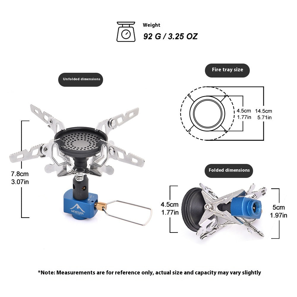 High Power Portable Gas Camping Stove with Detachable Flat Air Water Boiling Furnace