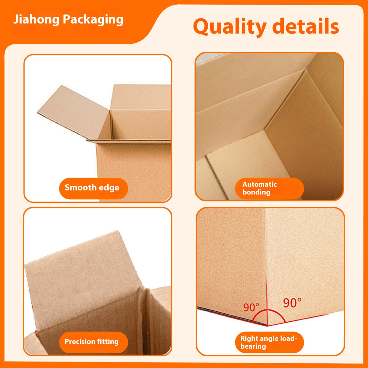 Heavy-Duty Moving Packing Box Carton - Multiple Sizes, 5-Layer Corrugated