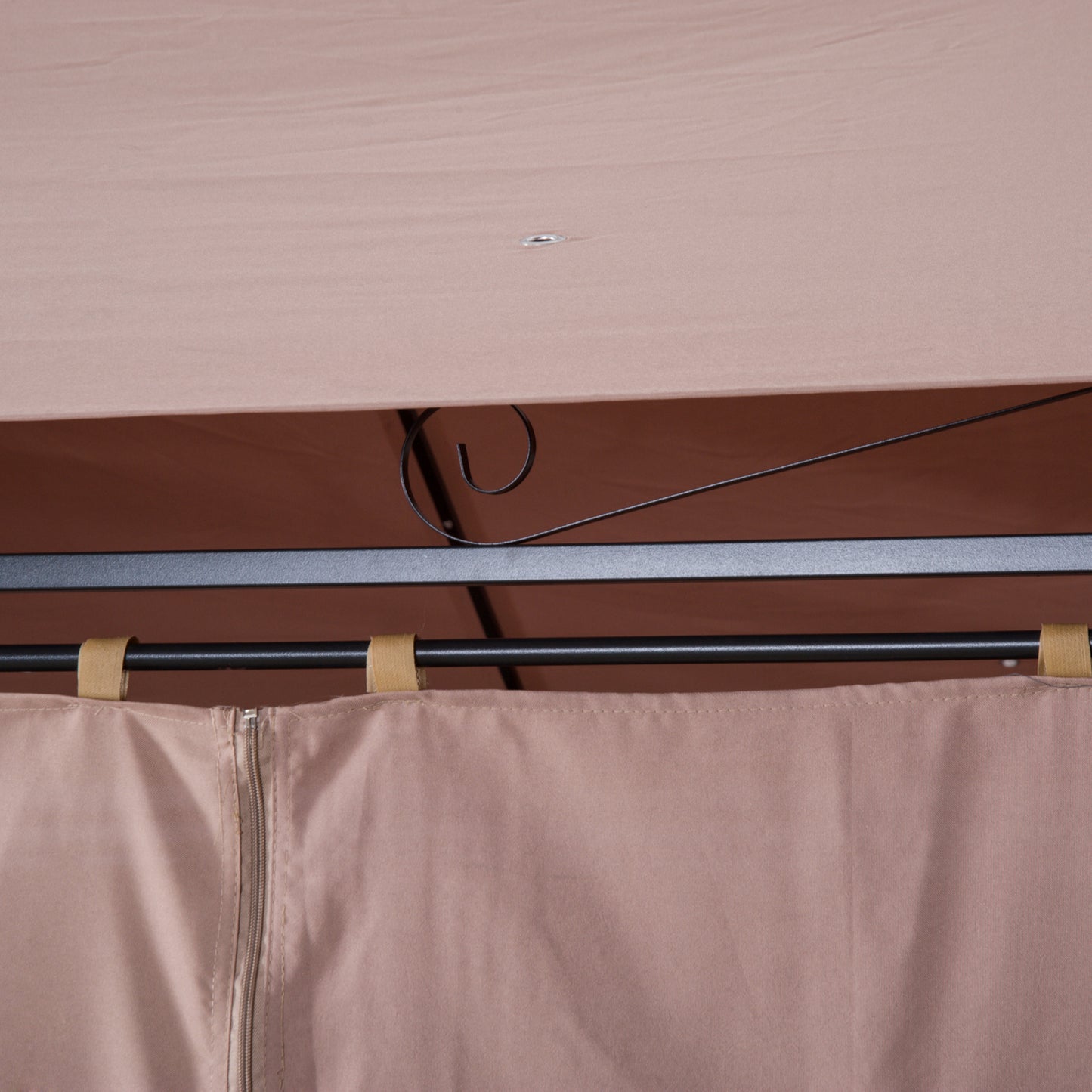 10x13 Outdoor Gazebo Canopy with Curtains and Vented Roof