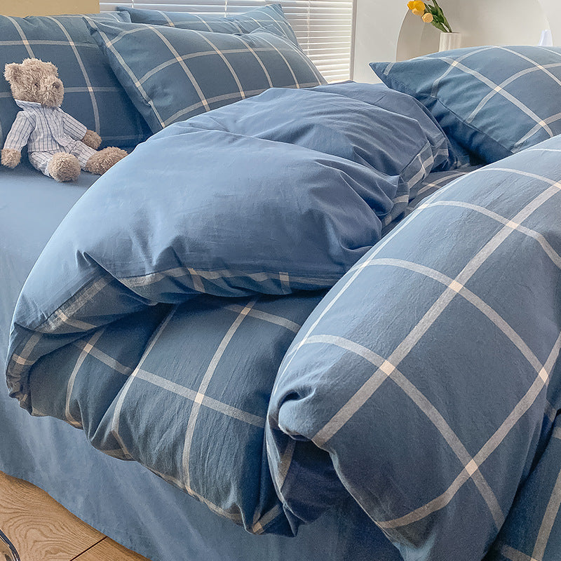 Pure Cotton Four-Piece Quilt Cover Set - Multiple Sizes & Patterns