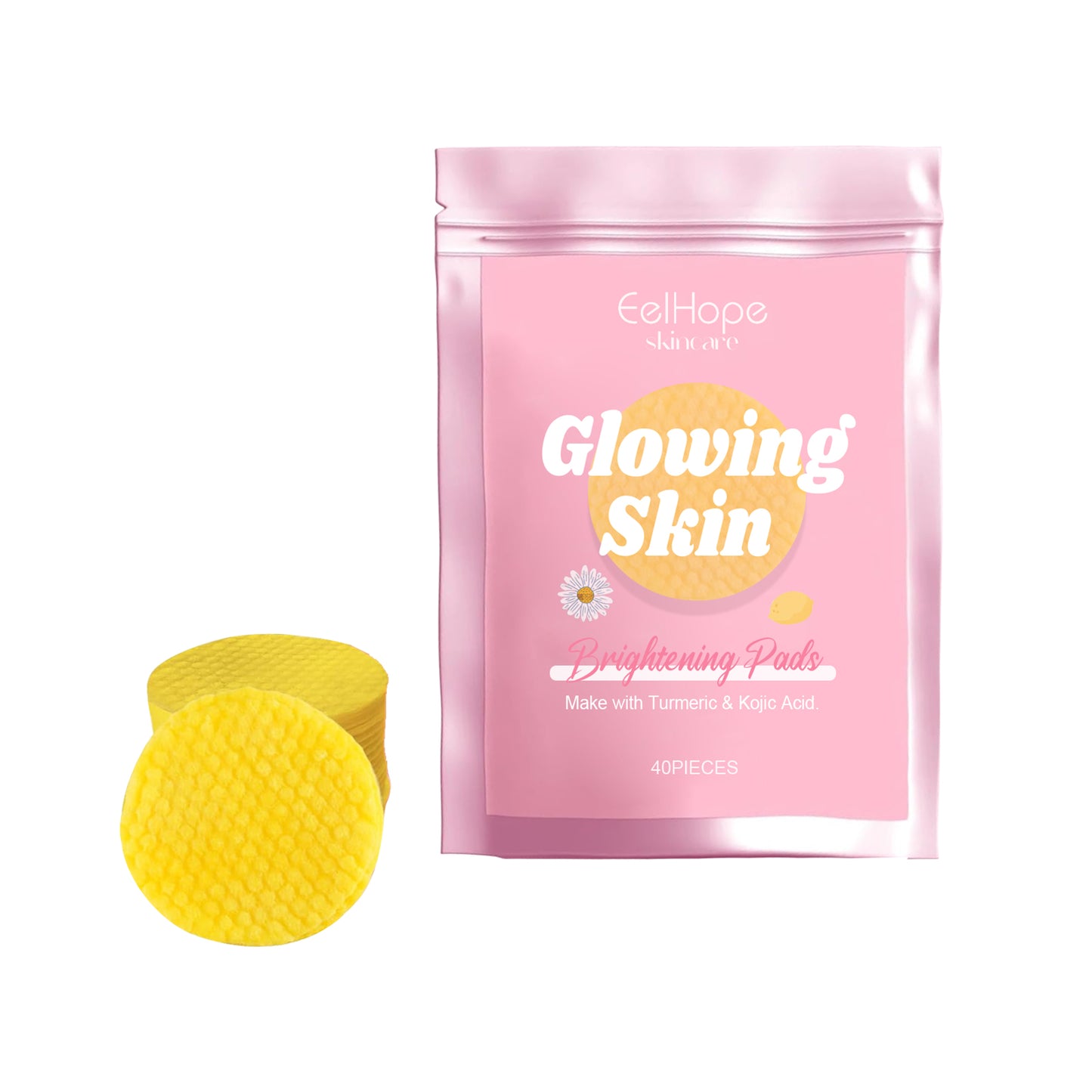 Turmeric Kojic Acid Facial Cleansing Pads for Brightening & Dark Spots