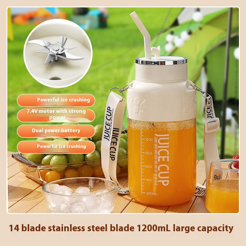 Wireless Portable Electric Juicer 1200ml Large Capacity Kitchen Appliance