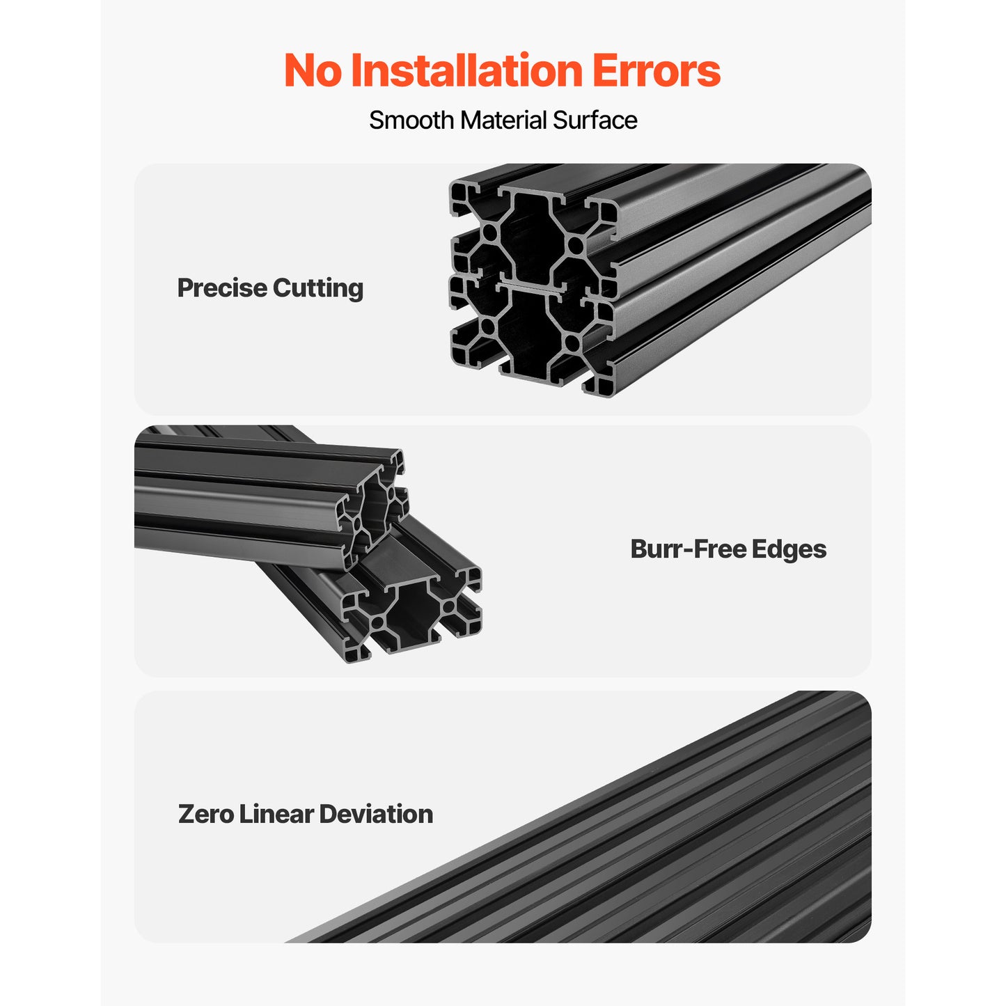 Aluminum Extrusion Profile 19.69 Inch T Slot Linear Rail for 3D Printer CNC DIY